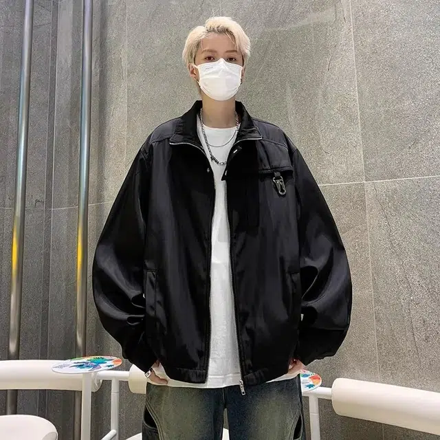 木木兔 美式高街重磅男士长袖外穿冬季休闲秋冬穿搭轻奢潮流百搭衣服冬天国潮宽松潮牌开衫防风外套夹克 男款