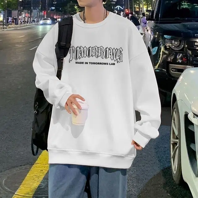 木木兔 美式高街重磅轻奢男生长袖外套秋冬情侣款潮流穿搭男款早秋百搭秋季衣服国潮时尚宽松无帽上衣卫衣 男女同款