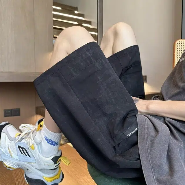 木木兔 男士夏季大口袋工装短裤美式男生潮流百搭裤子五分裤简约休闲裤夏天 男款