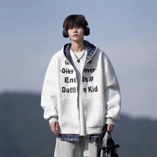 木木兔 美式高街重磅长袖男生秋冬潮流穿搭简约男款冬天时尚轻奢百搭冬季衣服国潮宽松开衫外套上衣卫衣 男女同款