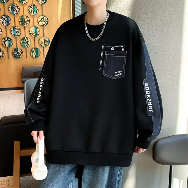 木木兔 经典潮牌美式高街长袖男生秋冬潮流穿搭冬天轻奢百搭冬季衣服国潮宽松流行简约时尚圆领上衣卫衣 男女同款