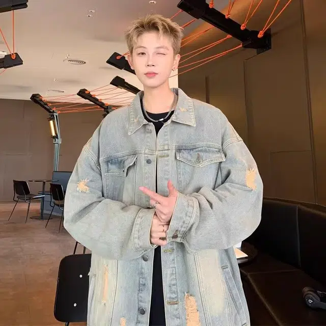 木木兔 美式高街重磅男士长袖外穿秋冬穿搭秋天休闲轻奢潮流百搭时尚衣服秋季国潮宽松外套夹克 男款