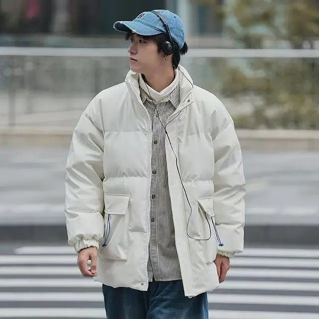 木木兔 美式高街男士重磅夏季棉袄冬季穿搭轻奢潮流冬天百搭衣服国潮宽松加厚外套棉服 男女同款