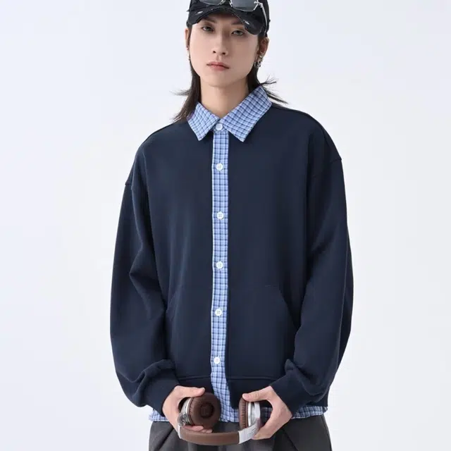 木木兔 潮牌美式高街男生穿搭长袖春秋外穿潮流百搭男士秋冬衣服国潮简约时尚卫衣开衫外套夹克 男女同款