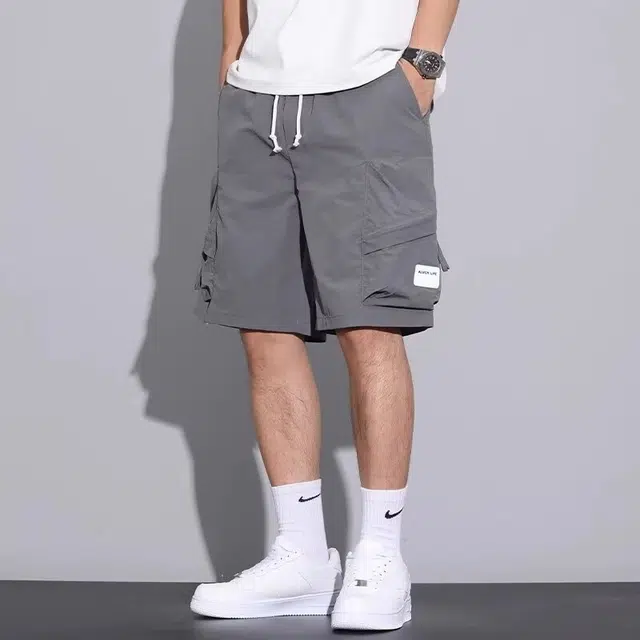 木木兔 美式男士短裤夏季潮流百搭男生裤子薄款简约休闲夏天工装裤 男款