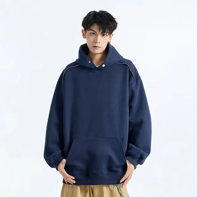木木兔 经典潮牌美式高街长袖男生秋冬潮流穿搭冬天轻奢百搭冬季衣服国潮宽松简约时尚连帽原创上衣卫衣 男女同款