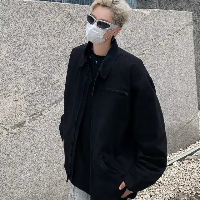 木木兔 美式高街重磅男士长袖外穿冬季休闲秋冬穿搭轻奢潮流百搭衣服冬天国潮宽松潮牌运动复古外套夹克 男款