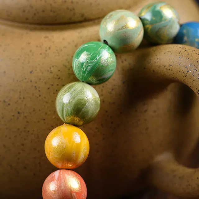 舞依翡 马卡龙渐变佛珠 大漆 手串 男女同款情侣款