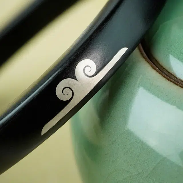 舞依翡 文玩镶如意金箍咒方国风紧箍子品#好运 黑檀 手镯 男女同款情侣款