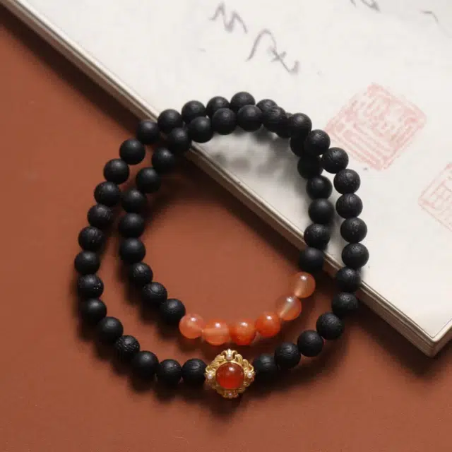 舞依翡 佛珠新中式国风#好运 降真香 手串 男女同款情侣款