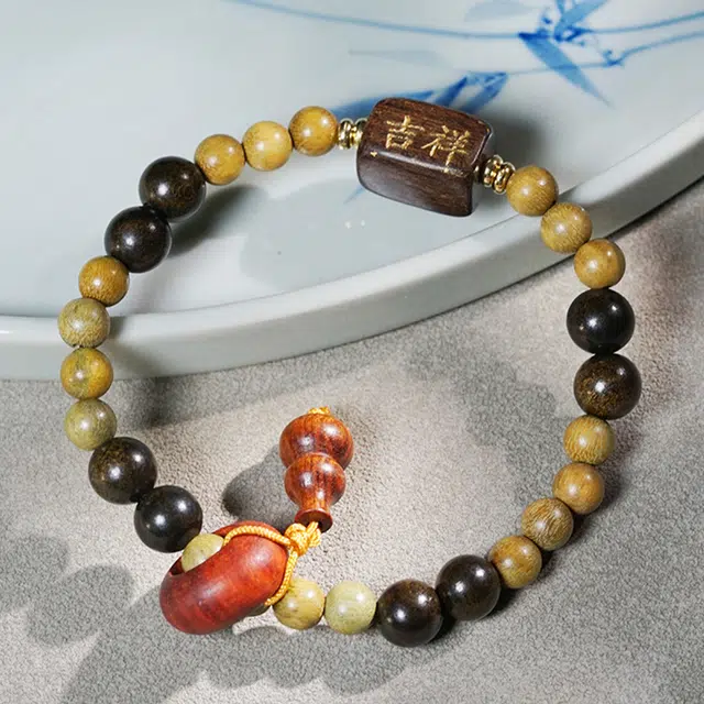 舞依翡 吉祥如意 绿檀 手串 男女同款情侣款