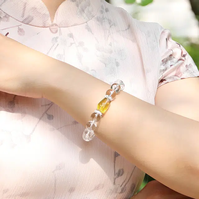 【超常发挥】 太丙福 状元及第 学业顺利  高考系列天然 白水晶 手串 女款