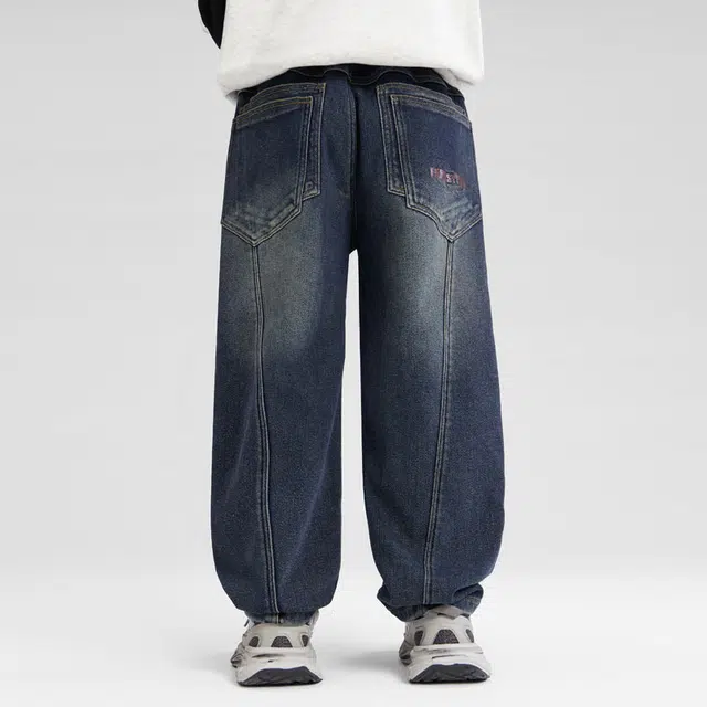 左西牛仔裤 绒绒裤系列 防风保暖耐磨松紧直筒加绒 儿童款