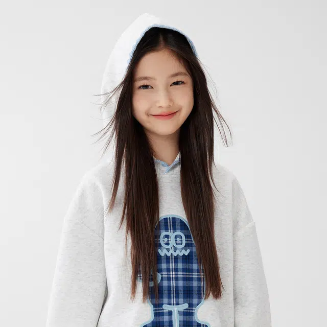 左西卫衣 撞色编织线连帽卡通动漫常规休闲 青少年