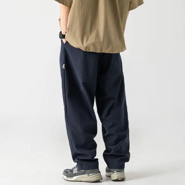 沐诚阳译 侧边拉链口袋设计工装休闲裤男春季款机能风户外立体打褶长裤工装裤 男款