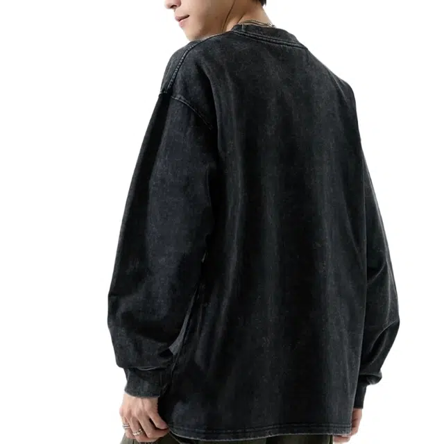 沐诚阳译 复古简约潮扎染渐变字母美式卫衣 男款