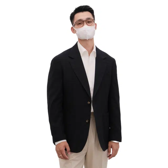 沐诚阳译 绣花凤眼高定细节时尚优雅西装 男款