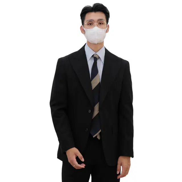 沐诚阳译  何青菜秋冬上新经典绅士戗驳领领合身款西服商务上衣西装 男款