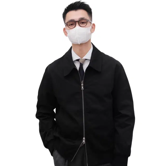 沐诚阳译 全棉洗水面料舒适休闲商务通勤短款夹克外套 男款