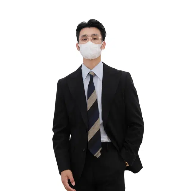 沐诚阳译  何青菜秋冬上新经典绅士戗驳领领合身款西服商务上衣西装 男款