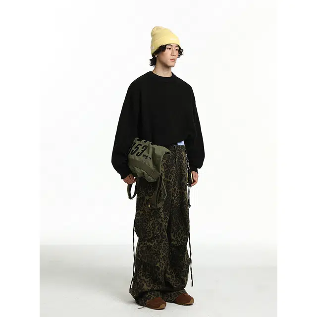 马员外 美式高街复古休闲纯色圆领舒适亲肤柔软重磅落肩日常通勤简约无性别主义针织衫 男女同款