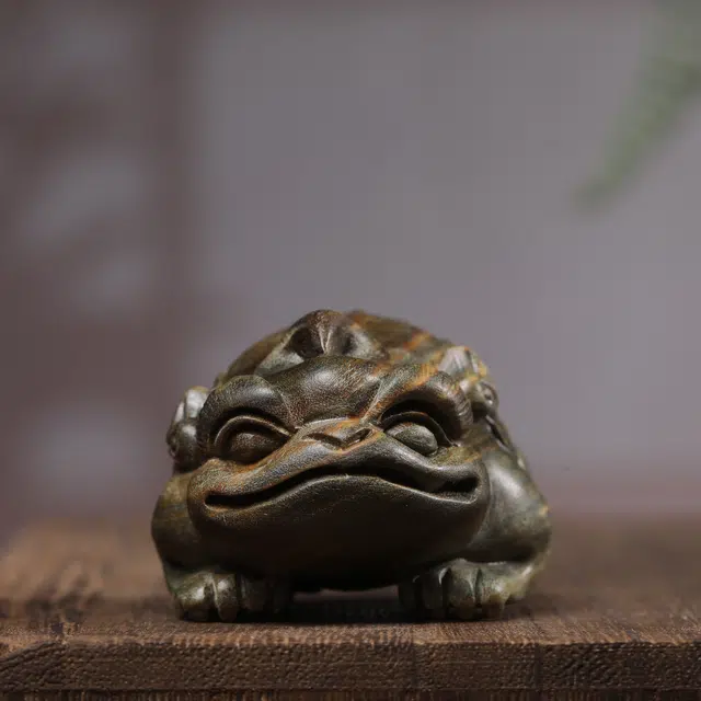 古韵归龙山文创 新中式独角貔貅复古高质量轻奢国风诸事顺遂招财纳福轻奢收藏级文玩事事顺心步步高升心想事成#好运 绿檀 把件 男女同款情侣款