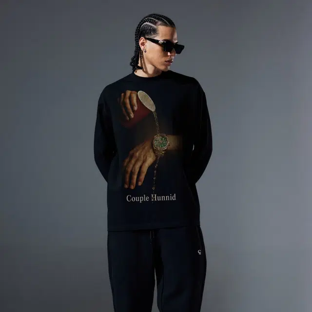 Couple Hunnid Vintage Print Long Sleeve Tee