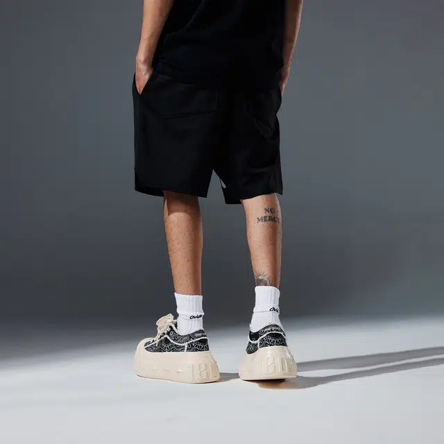 Couple Hunnid Basic Letter Graffiti Shorts