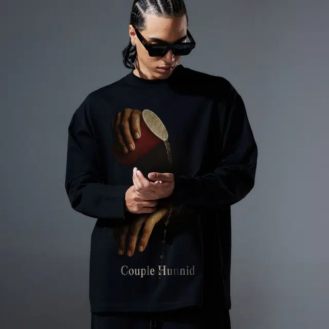 Couple Hunnid Vintage Print Long Sleeve Tee