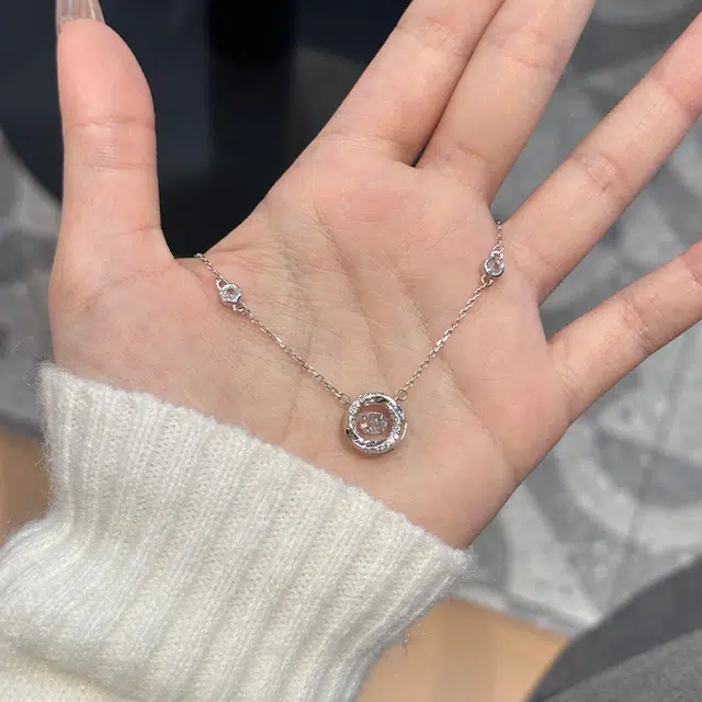 钰宝悦 三秒心动 莫比乌斯环璀璨之心闪耀灵动跳动的心 精致百搭甜美优雅气质款恋爱告白 锆石 项链 女款