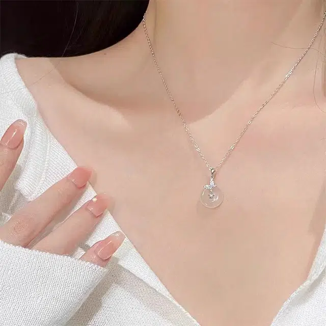 钰宝悦 璀璨闪耀 翩翩蝴蝶  新中式国风小众设计 精致优雅清冷氛围感#好运 铜 项链 女款