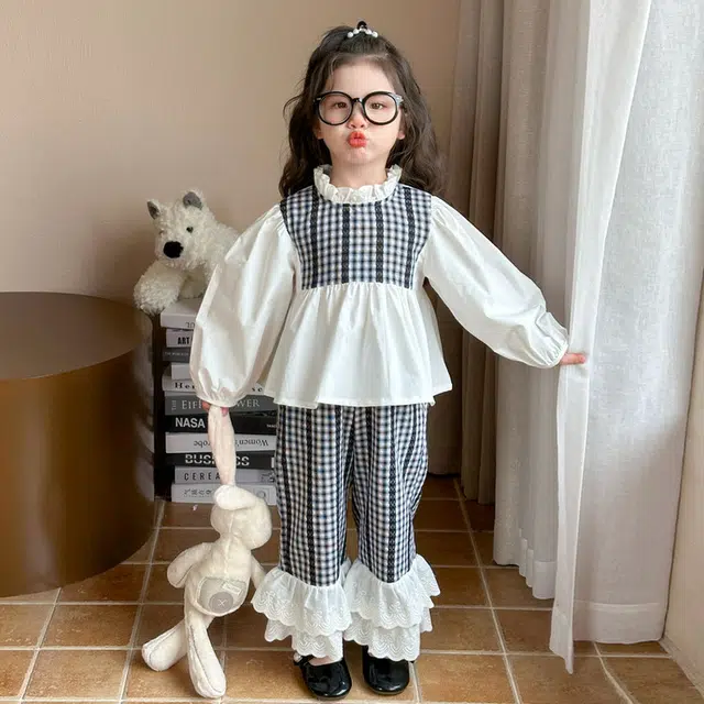 比比我休闲运动套装  女童夏季大童潮牌小孩衣服 小女孩短袖洋气时髦 舒适帅气轻便百搭