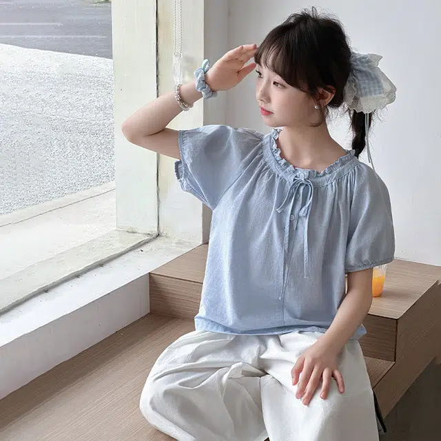 比比我儿童休闲运动套装 女童夏季 小孩衣服 小女孩短袖 洋气短裤套 大童潮牌