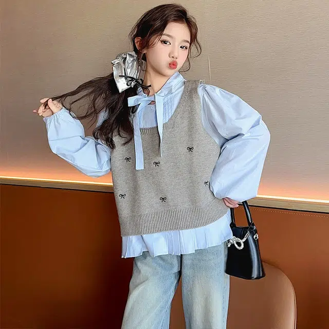 比比我休闲运动套装  女童春秋季轻便百搭时尚大童潮牌小孩衣服 小女孩长袖洋气时髦 舒适帅气