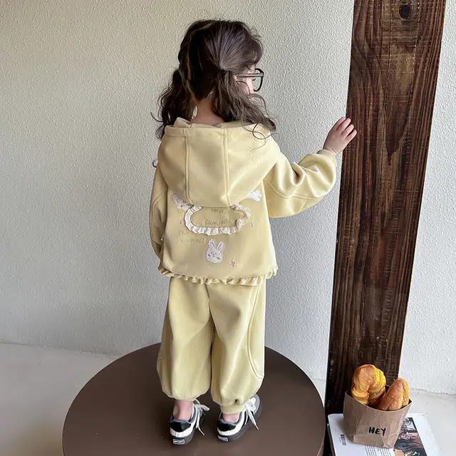 比比我休闲运动套装   女童春秋季大童百搭 时尚潮牌小孩衣服 小女孩长袖洋气时髦 舒适帅气轻便