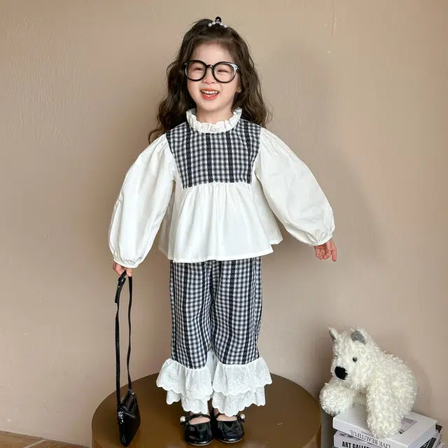 比比我休闲运动套装  女童夏季大童潮牌小孩衣服 小女孩短袖洋气时髦 舒适帅气轻便百搭
