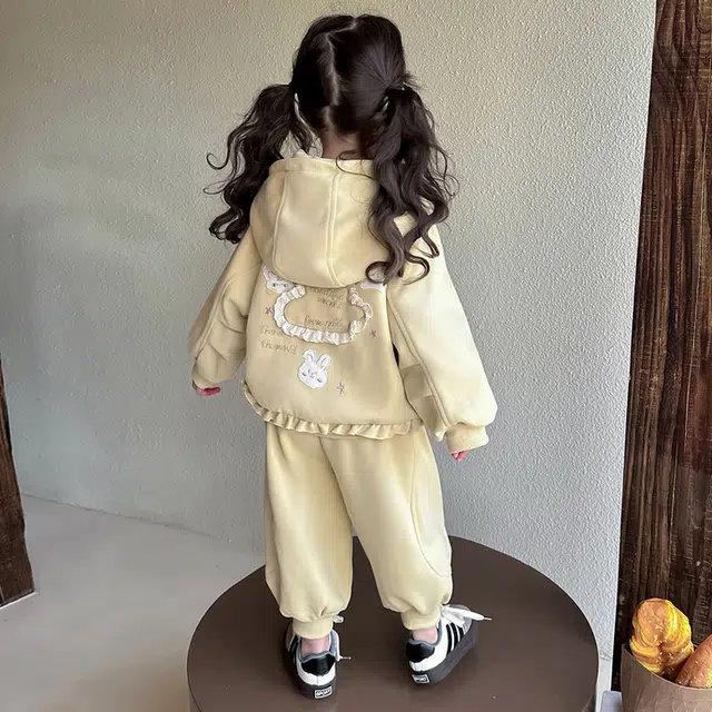 比比我休闲运动套装   女童春秋季大童百搭 时尚潮牌小孩衣服 小女孩长袖洋气时髦 舒适帅气轻便
