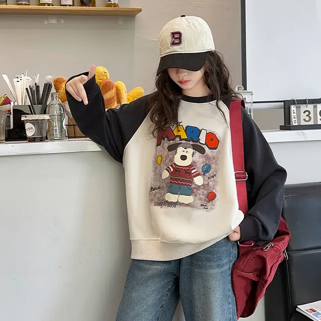 比比我休闲运动套装  女童春秋季卡通狗卫衣大童潮牌小孩衣服 小女孩长袖洋气时髦 舒适帅气轻便