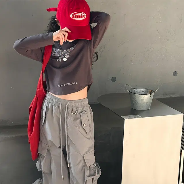 比比我休闲运动套装  女童春秋季针织卫衣工装裤大童潮牌小孩衣服 小女孩短袖洋气时髦 舒适帅气轻便