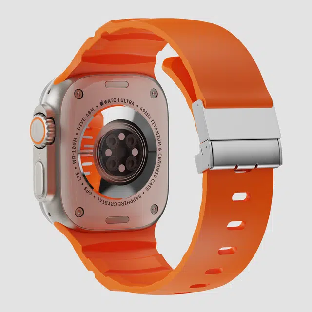 亿祈发 表带 苹果适用 硅胶材质 磁吸折叠扣男女通用