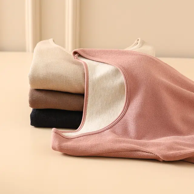 睦隆世家 秋冬款 舒适软糯打底 亲肤无痕贴身高弹修身显瘦内搭 保暖上装  女款