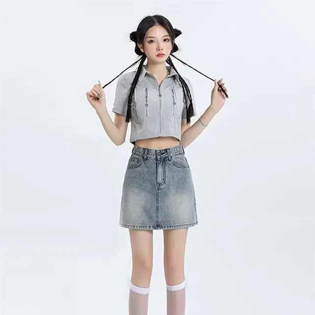 天才小熊 百搭简约舒适休闲短裙 女款