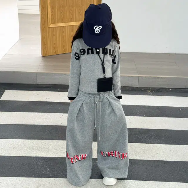 天才小熊休闲运动套装 女童春秋季可爱时尚大童潮牌小孩衣服 小女孩短袖洋气时髦 舒适帅气轻便