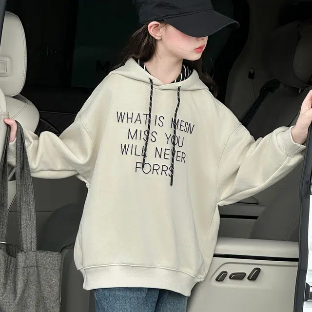 天才小熊休闲运动套装 女童春秋季连帽卫衣牛仔大童潮牌小孩衣服 小女孩短袖洋气时髦 舒适帅气轻便