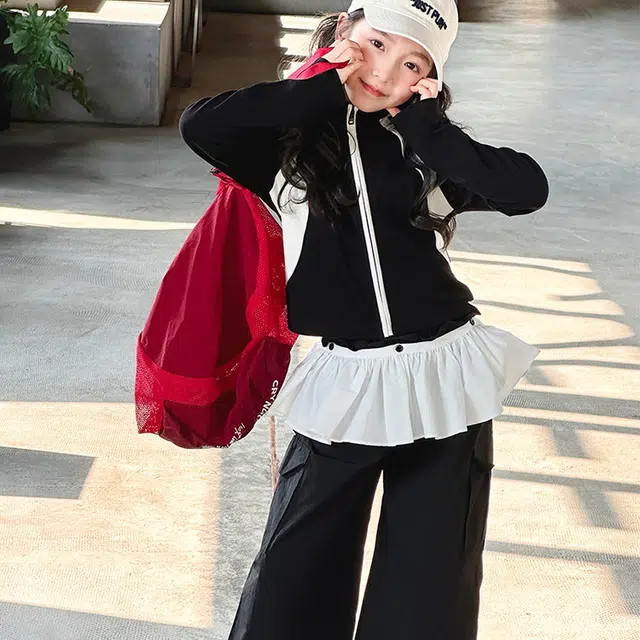 天才小熊休闲运动套装 女童春秋季时尚大童潮牌小孩衣服 小女孩短袖洋气时髦 舒适帅气轻便