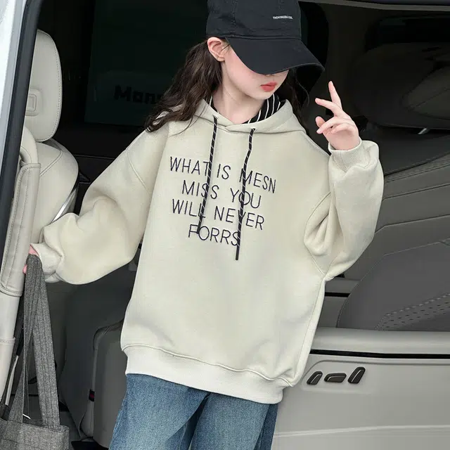 天才小熊休闲运动套装 女童春秋季连帽卫衣牛仔大童潮牌小孩衣服 小女孩短袖洋气时髦 舒适帅气轻便