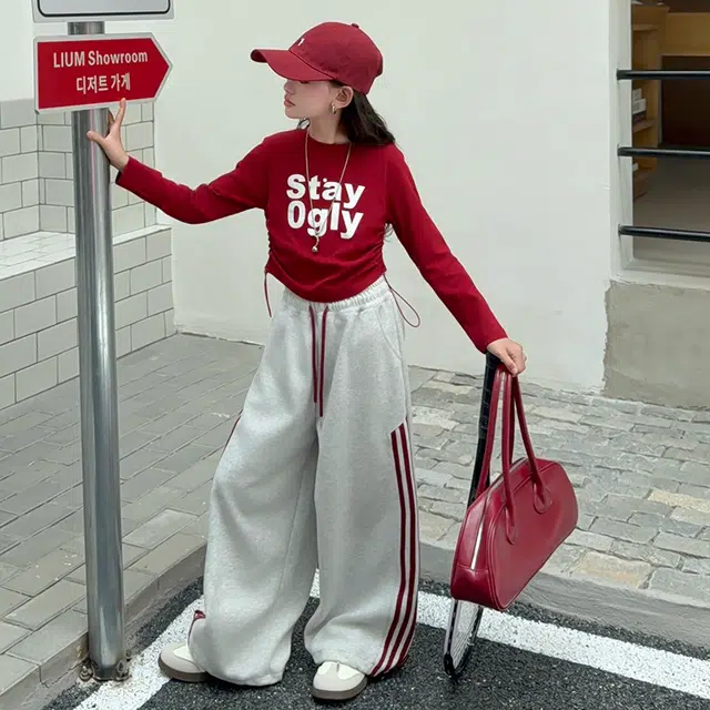 天才小熊休闲运动套装 女童春秋季拉条大童潮牌小孩衣服 小女孩短袖洋气时髦 舒适帅气轻便