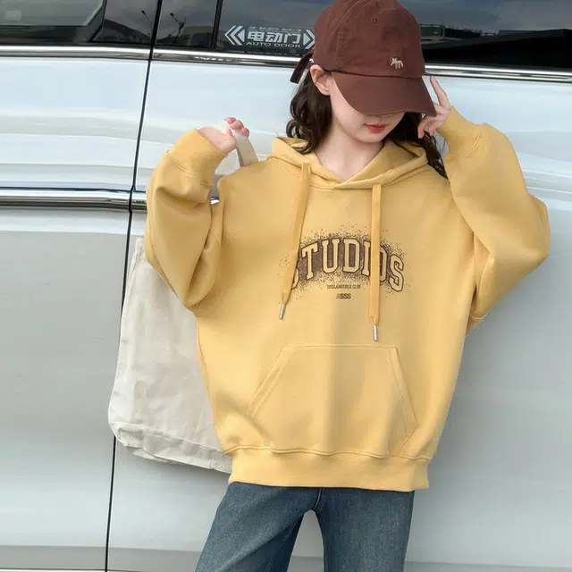 天才小熊休闲运动套装 女童春秋季连帽卫衣牛仔裤大童潮牌小孩衣服 小女孩短袖洋气时髦 舒适帅气轻便