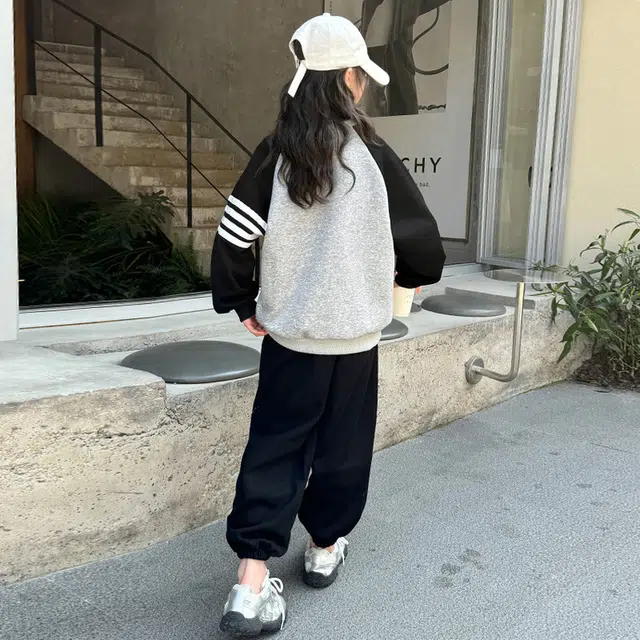 天才小熊休闲运动套装 女童春秋季百搭大童潮牌小孩衣服 小女孩短袖洋气时髦 舒适帅气轻便