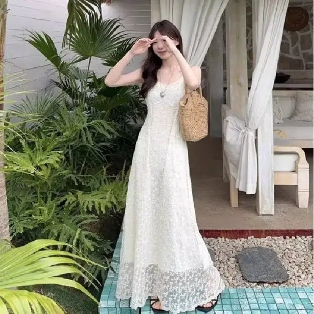 天才小熊 休闲简约百搭无袖吊带连衣裙 女款